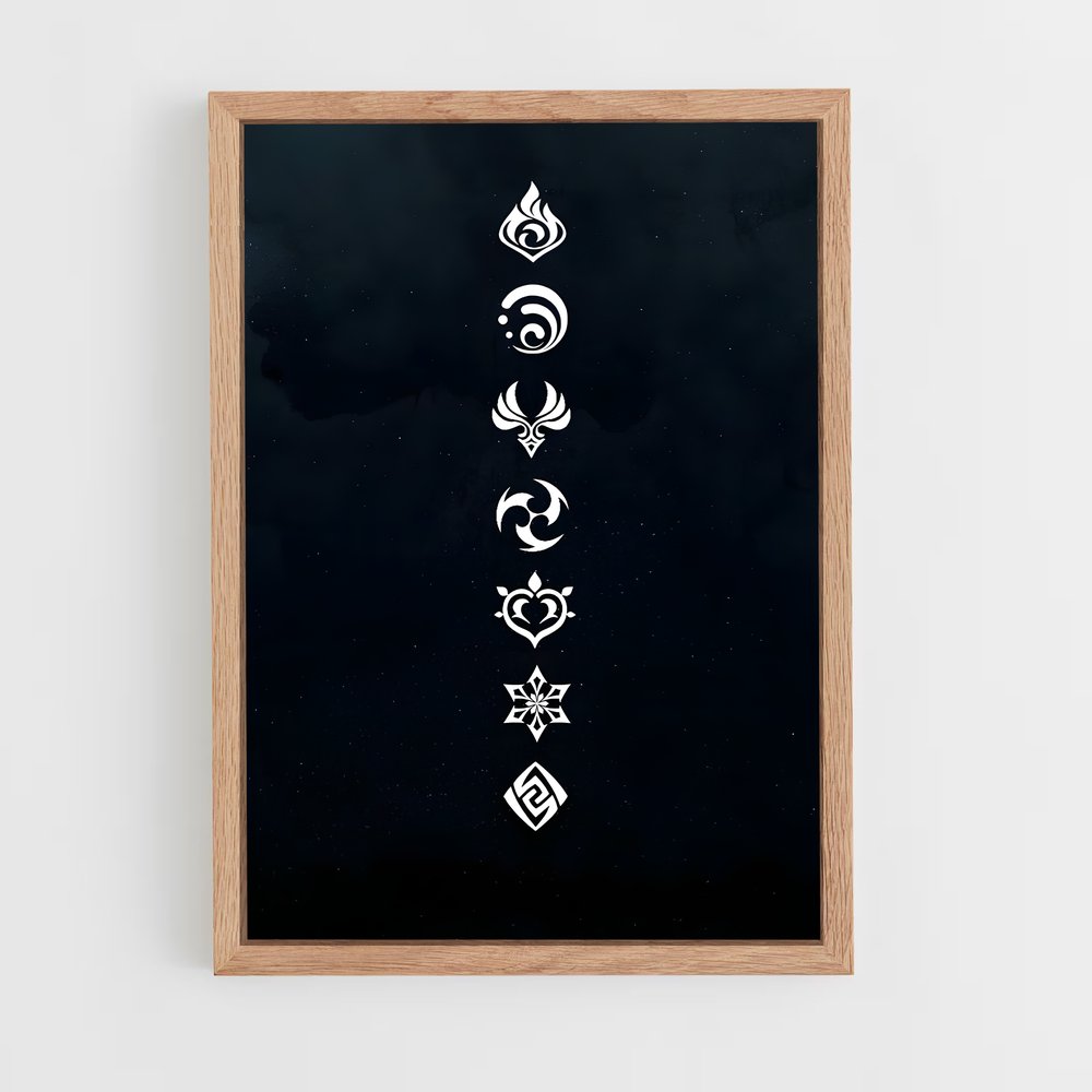 Poster Tribal Aether – affiche Genshin impact (vue 4)